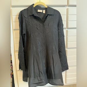 Chico’s black blouse